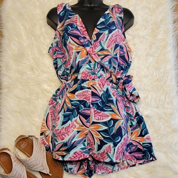 As U Wish Pants - Like new! As U Wish Beautiful Floral Jumpe…